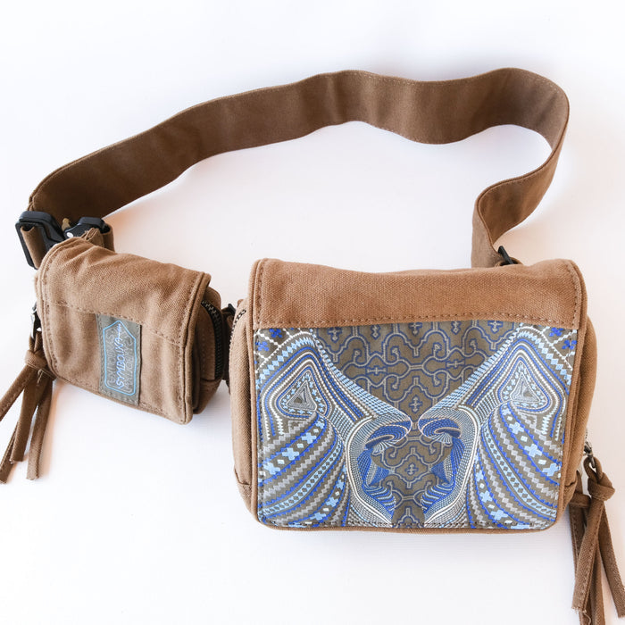Icaruna Belt Bag — Shipibo Icaro Patterns Belt Bag - Back View by Symbolika