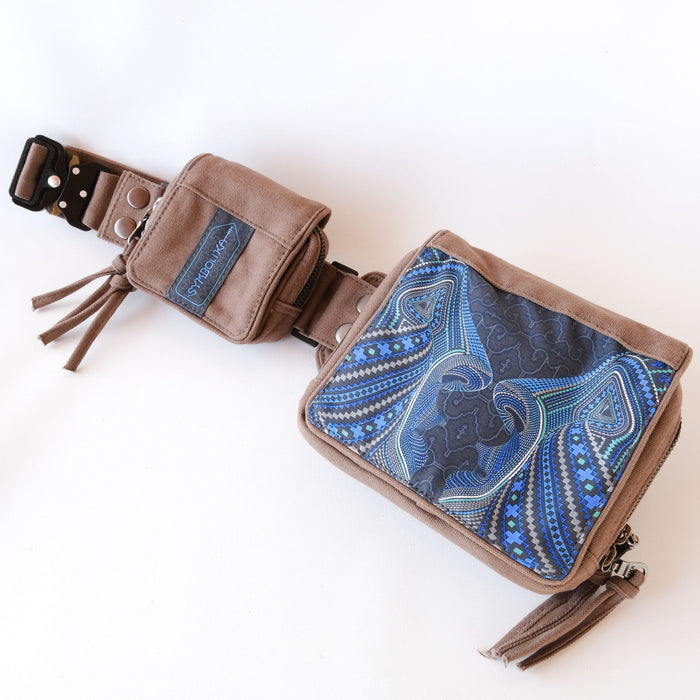Icaruna Belt Bag — Shipibo Icaro Patterns Belt Bag - Back View by Symbolika