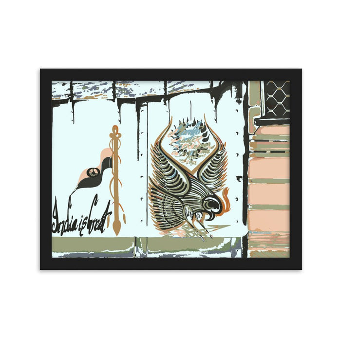 India is Great Tata Bird Framed Poster - symbolika