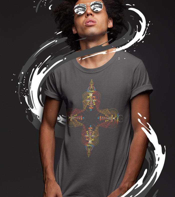 InhalExhale Cross T-Shirt Choice of Colors — Image 4 by Symbolika