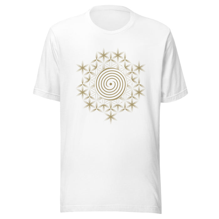 Interlocking Spirals T-Shirt Choice of Colors — visionary art by Symbolika