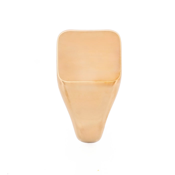 Ion Plated 14K Gold Polished Stainless Steel Signet Ring