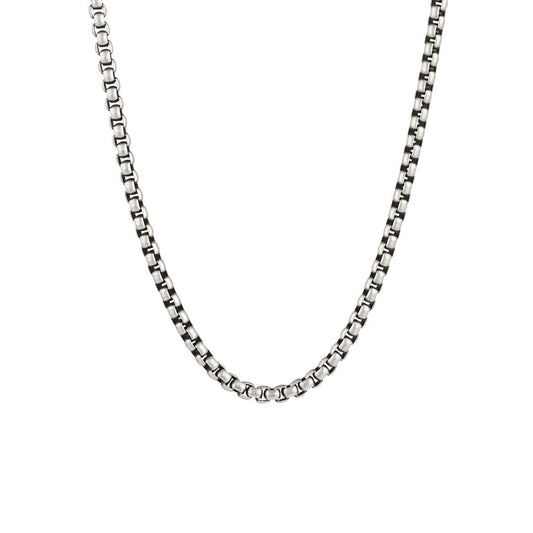 Ion Plated Antique Stainless Steel Neck Box Chain