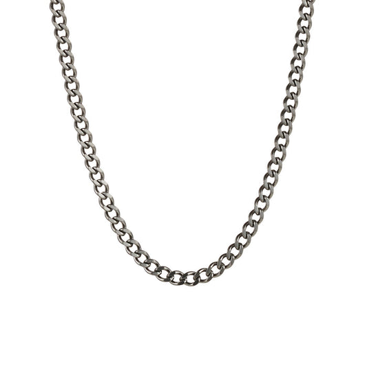 Ion plated Gun Metal Stainless Steel Curb Link Chain