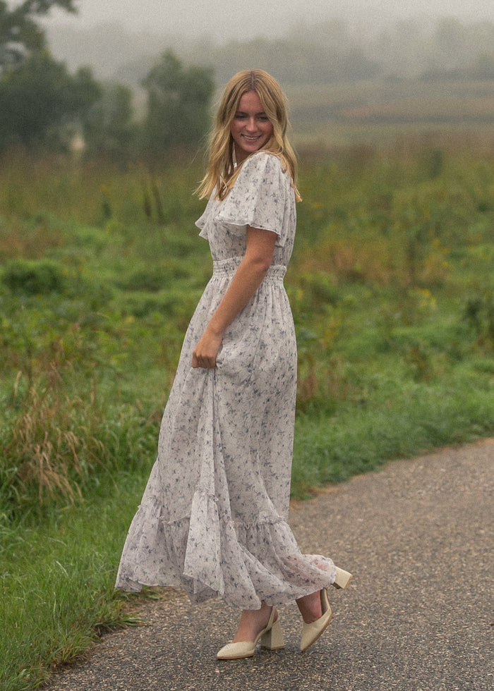 Isabella V Neck Maxi Dress IC Dresses