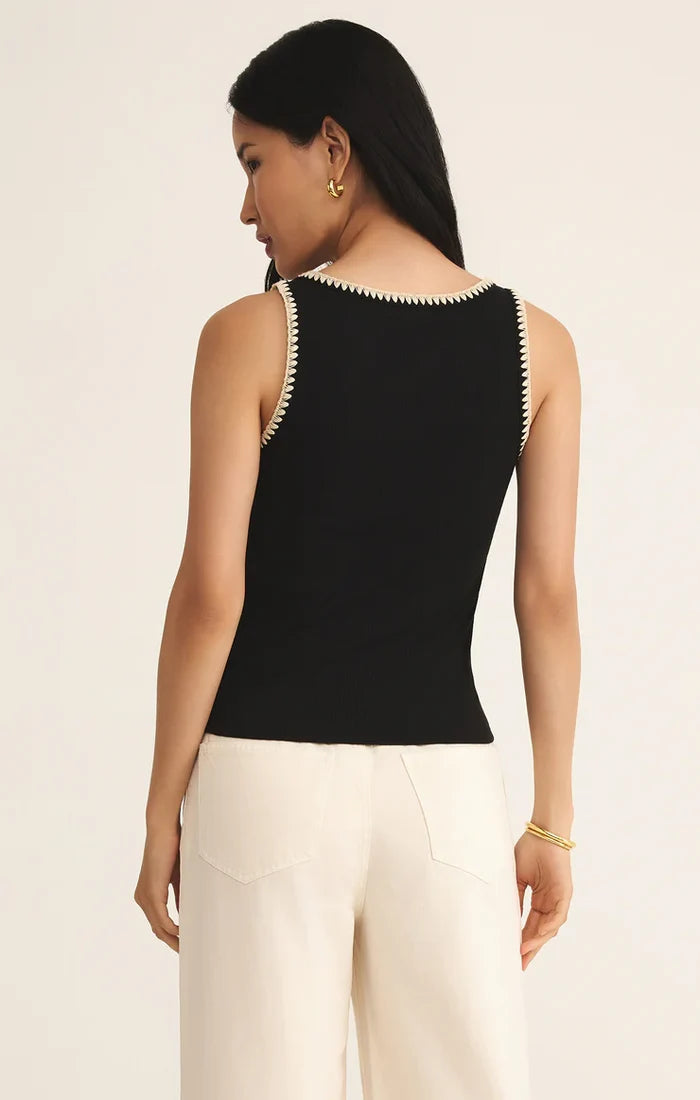 Jaidynn Whipstitch Rib Tank