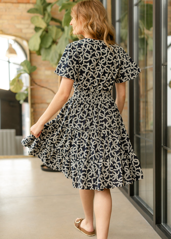 Jemma V-neck Midi Dress FF Dresses