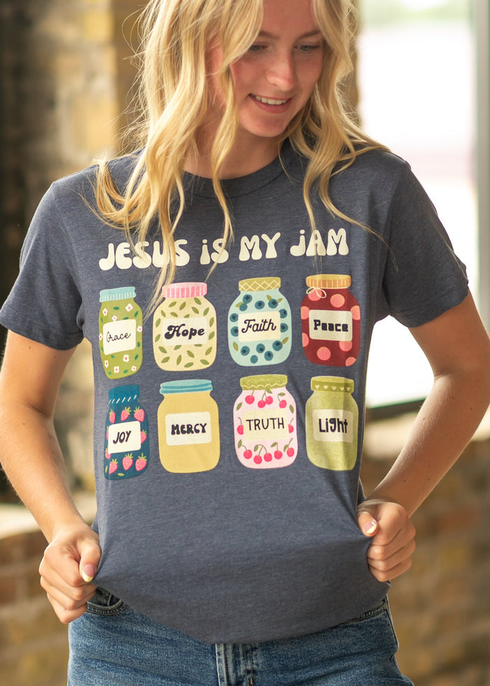 Jesus is my Jam Graphic Tee FF Tops