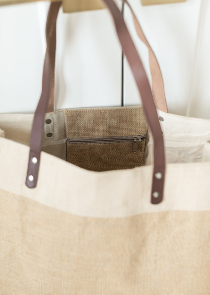 Jute Market Tote Bag Accessory