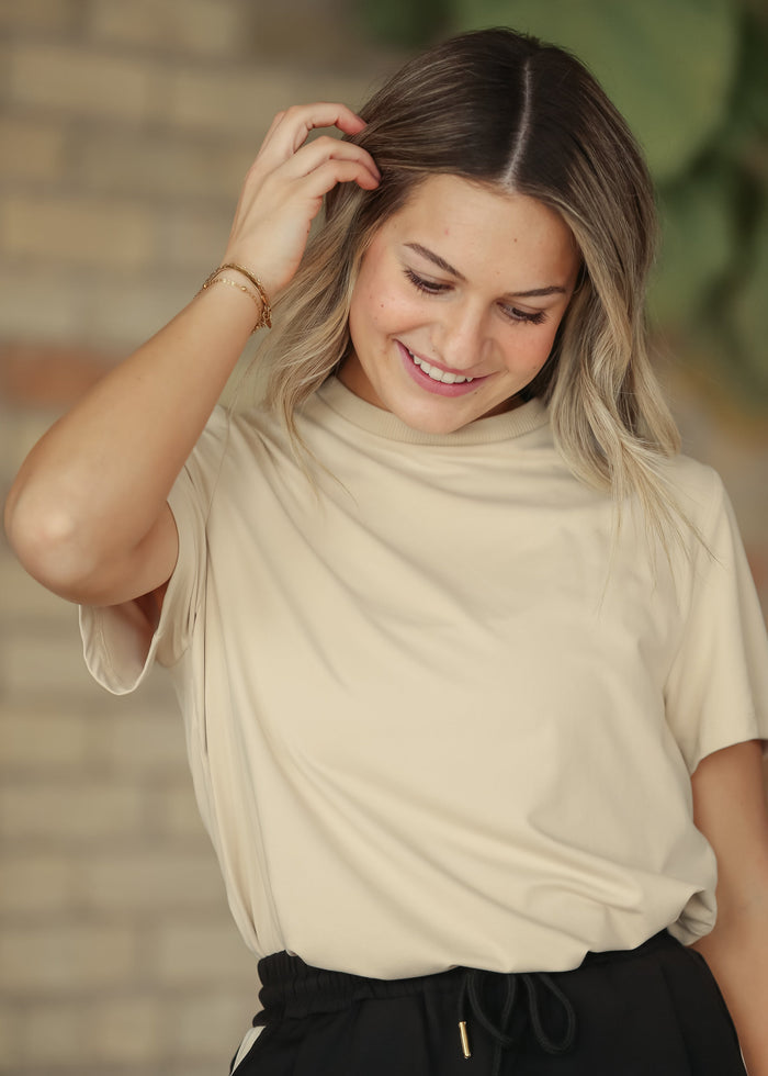 Kia Sand Athletic Short Sleeve T-Shirt IC Tops
