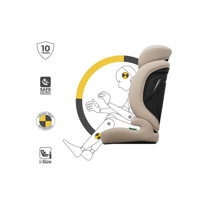 Kinderkraft Comfort Up 2 Plus Group 1/2/3 i-Size Car Seat - Beige Beige - ebebek