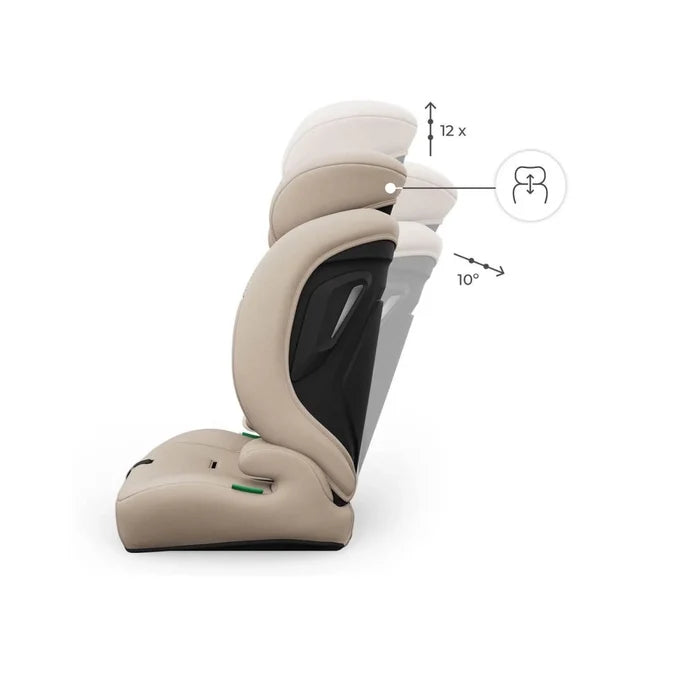 Kinderkraft Comfort Up 2 Plus Group 1/2/3 i-Size Car Seat - Beige Beige - ebebek
