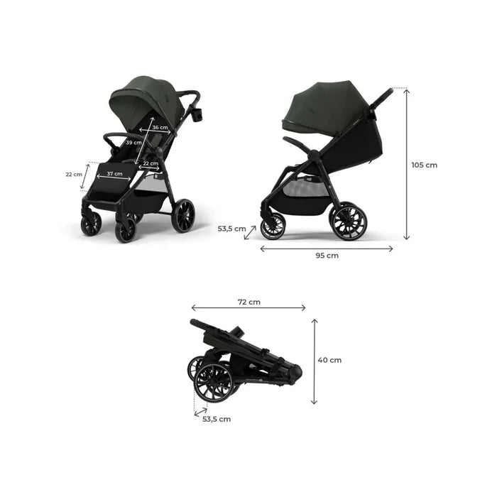 Kinderkraft Grande 2 Stroller - Mystic Green Mystic Green - ebebek