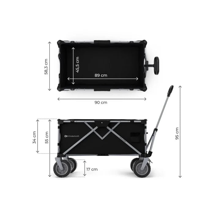 Kinderkraft Rollster Wagon - Mystic Black Mystic Black - ebebek