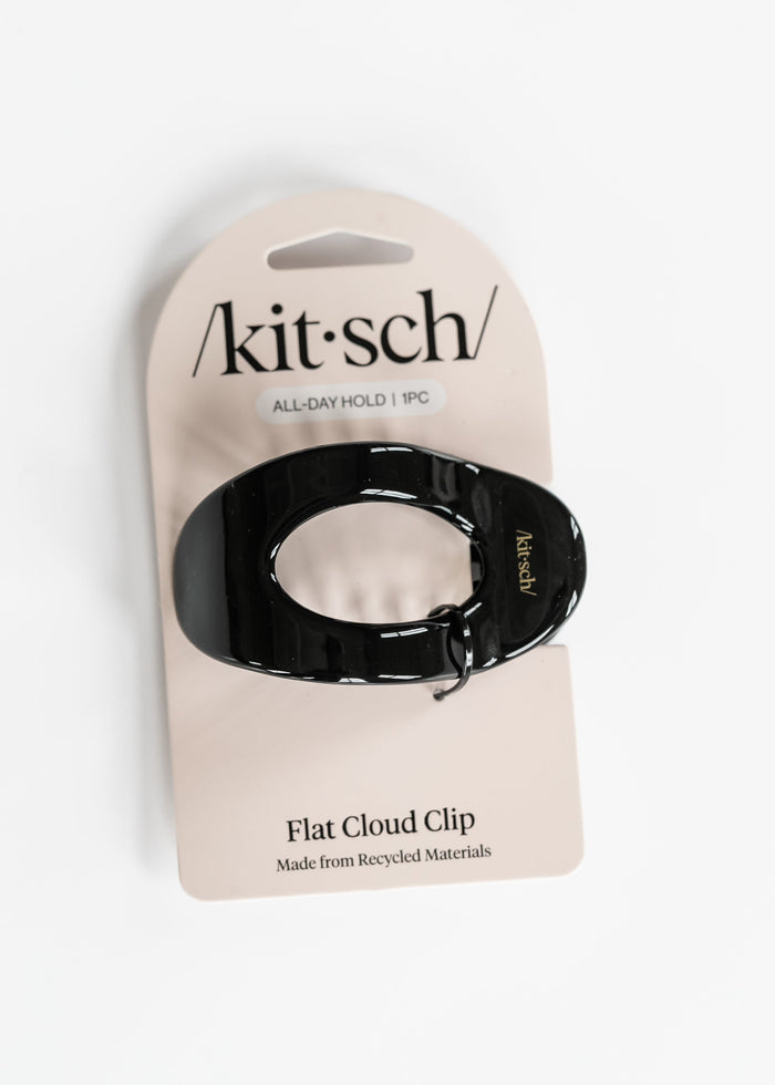 Kitsch™ Black Recycled Plastic Flat Cloud Clip Accessories Medium
