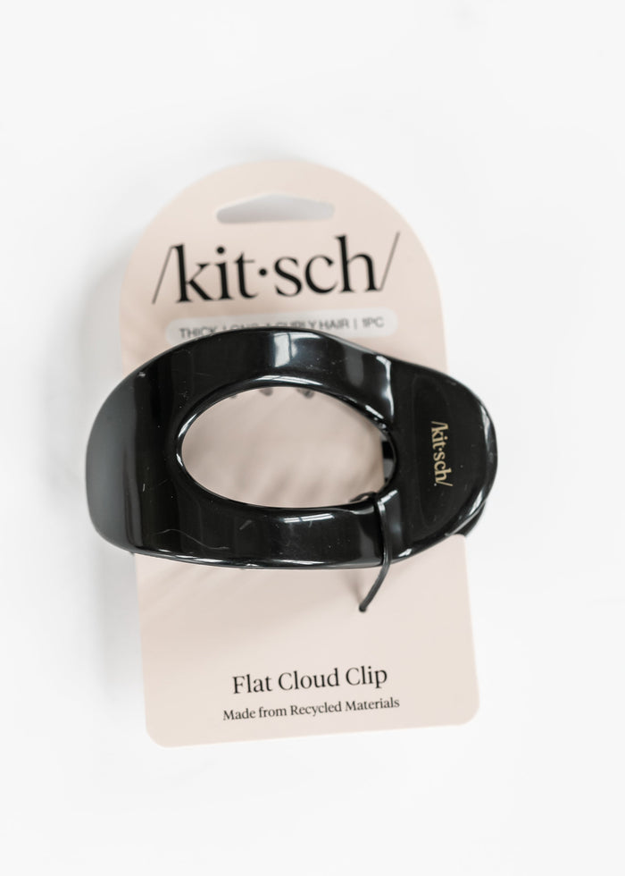 Kitsch™ Black Recycled Plastic Flat Cloud Clip Accessories Large