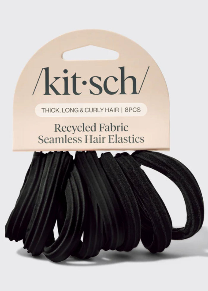 KITSCH™ Recycled Seamless Hair Elastics 8pc Set Accessories
