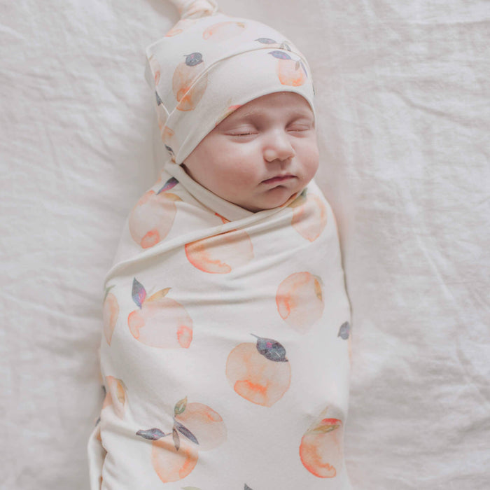 Knit Swaddle Blanket - Caroline