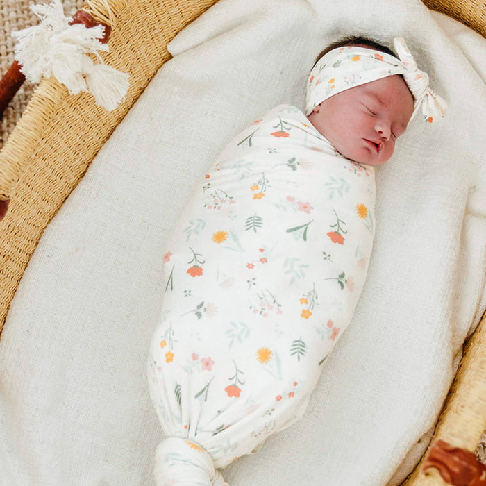 Knit Swaddle Blanket - Mabel