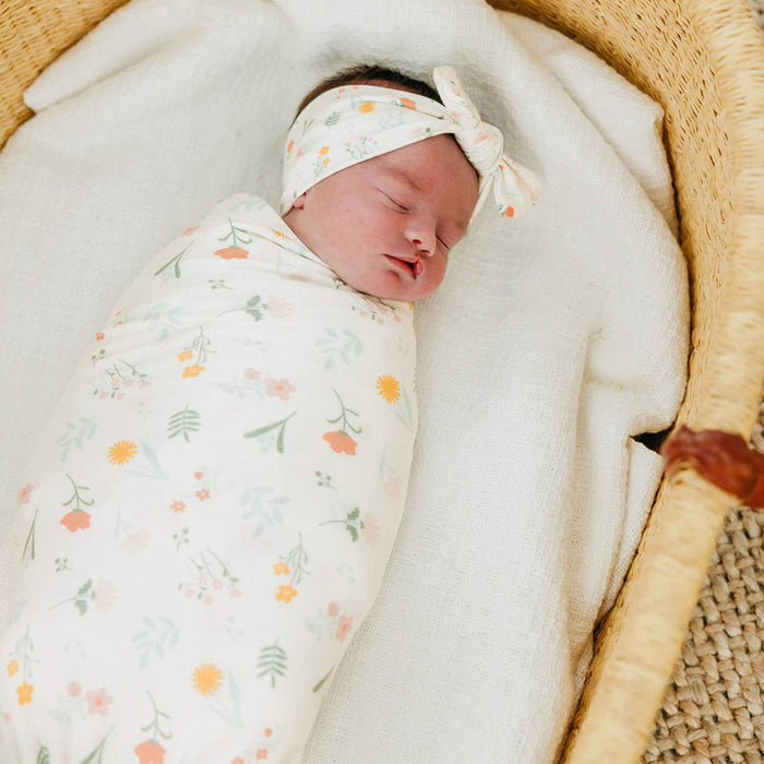 Knit Swaddle Blanket - Mabel