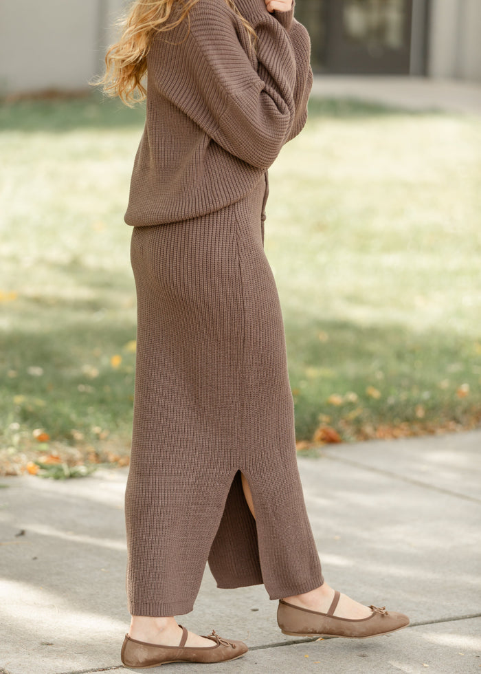 Knit Sweater Maxi Skirt FF Skirts