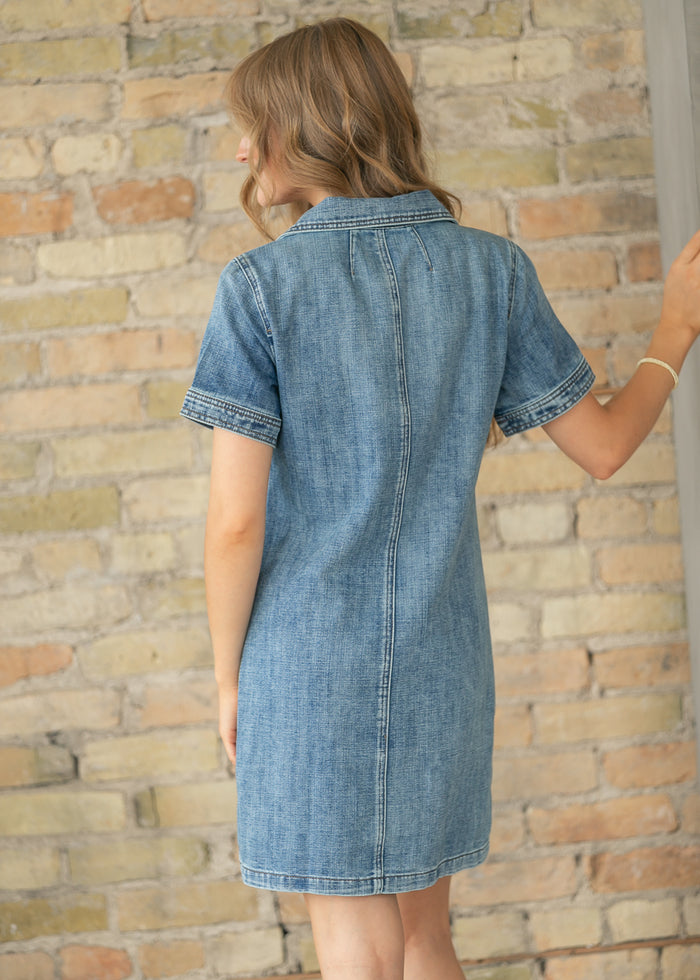 Kut From the Kloth® Parker Denim Button Up Midi Dress FF Dresses