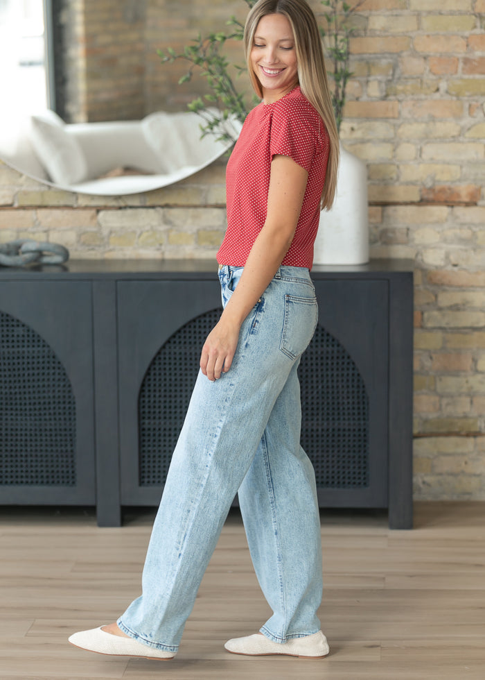 Kut From the Kloth® Selena Baggy Straight Leg Jeans FF Pants