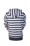 Ladies Hooded Sweat Top, Wash Light Navy