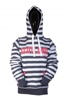 Ladies Hooded Sweat Top, Wash Light Navy