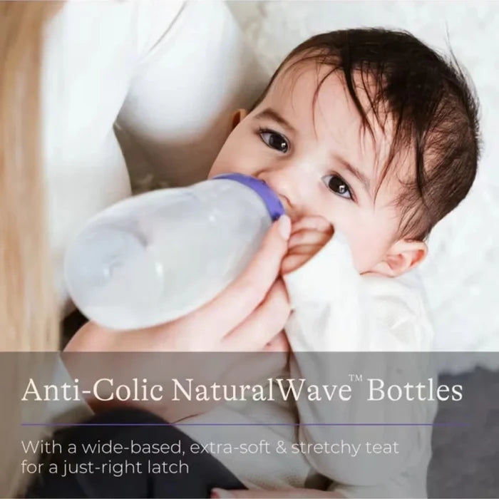Lansinoh Feeding Bottles with NaturalWave Teat 330ml Pack of 2 - ebebek
