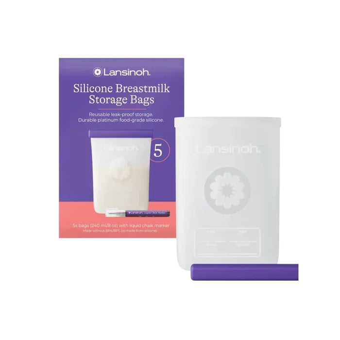Lansinoh Silicone Breastmilk Storage Bags Pack of 5 - ebebek