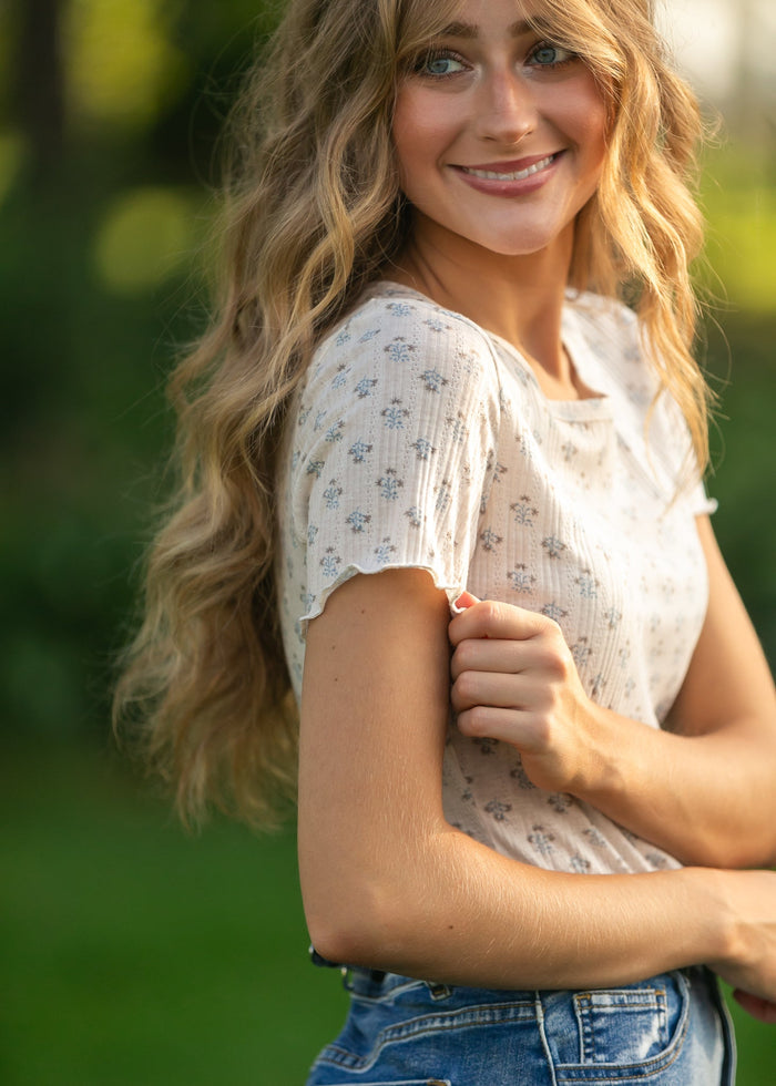 Larza Lettuce Hem Top IC Tops