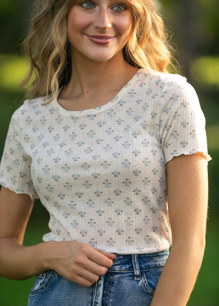 Larza Lettuce Hem Top IC Tops