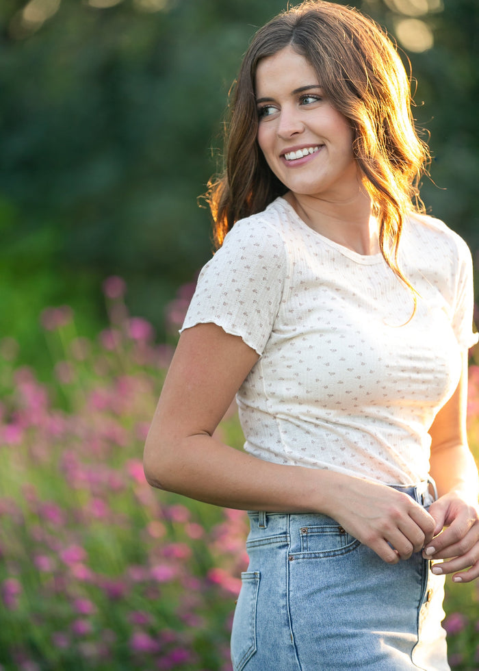 Larza Lettuce Hem Top IC Tops