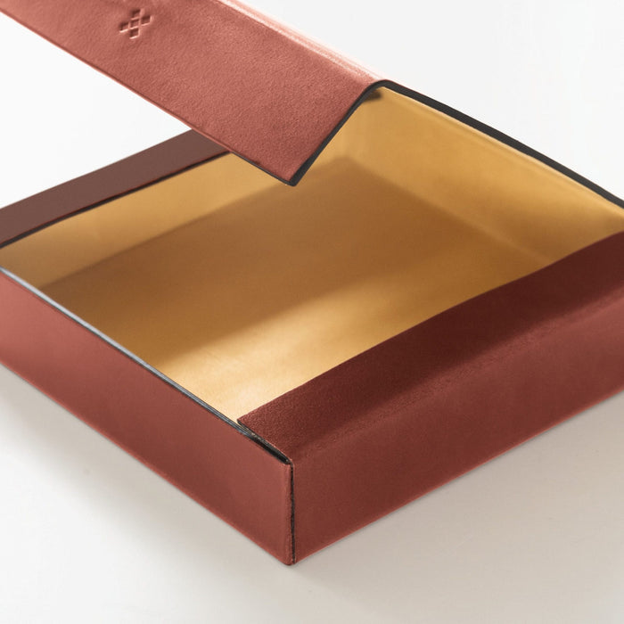 Leather Case ETWEE Square - Chestnut