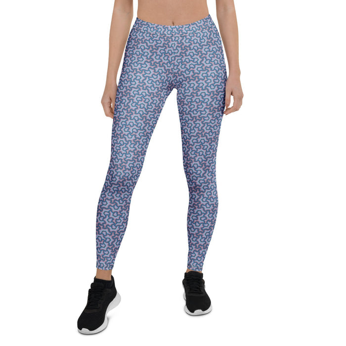 Leggings Geometric Pattern – Scales Lavender - symbolika