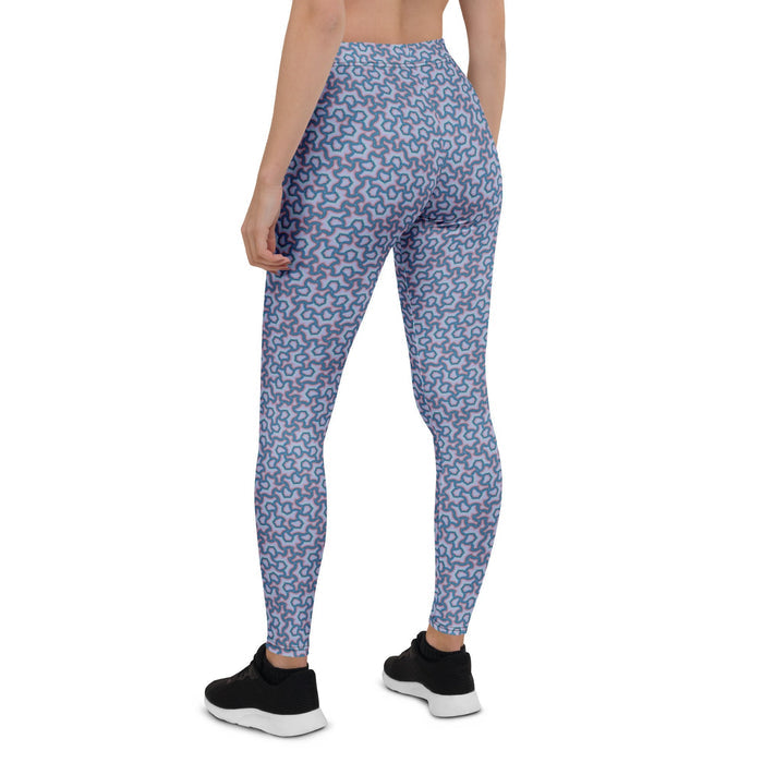 Leggings Geometric Pattern – Scales Lavender - symbolika