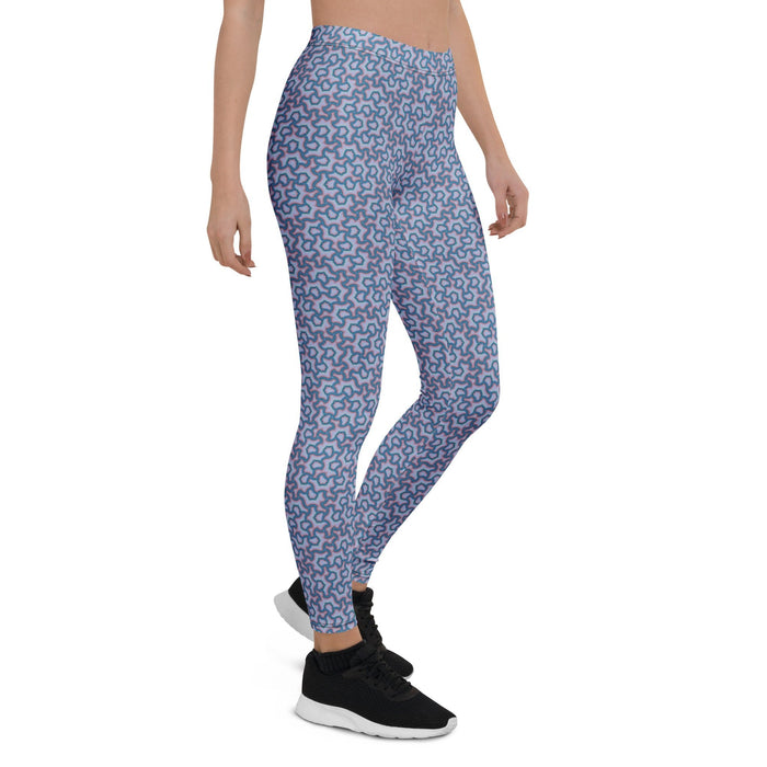 Leggings Geometric Pattern – Scales Lavender - symbolika