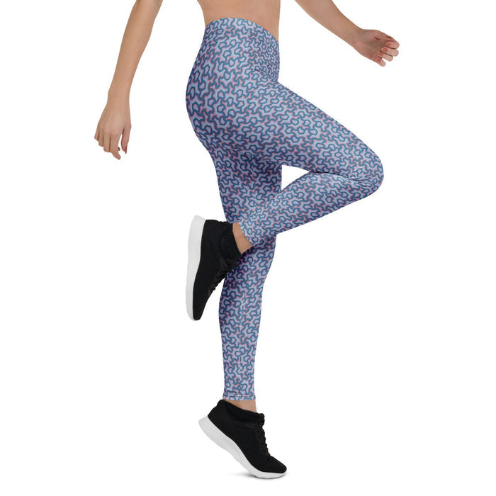 Leggings Geometric Pattern – Scales Lavender - symbolika
