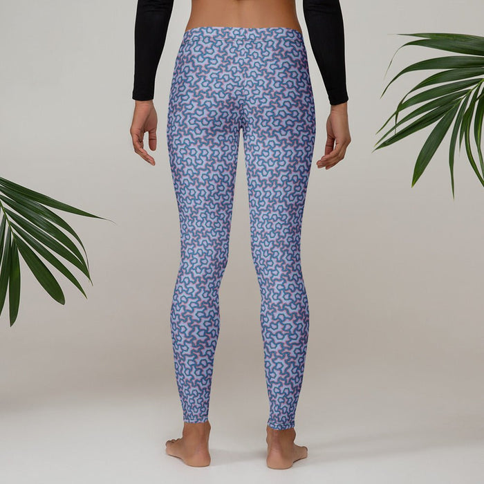 Leggings Geometric Pattern – Scales Lavender - symbolika