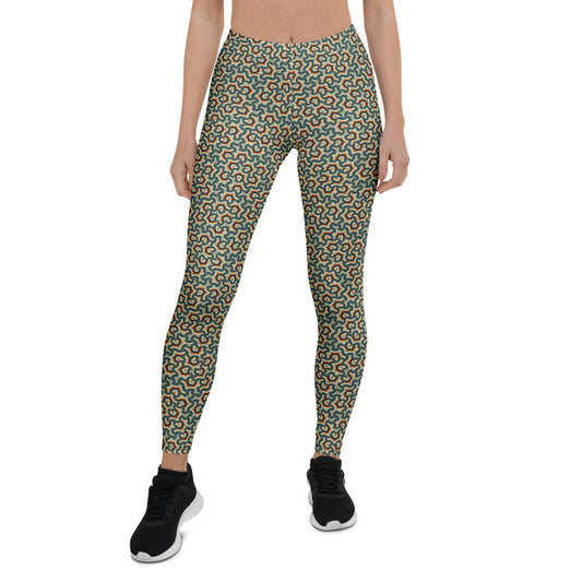 Leggings Geometric Pattern – Scales Mexicana Glow - symbolika