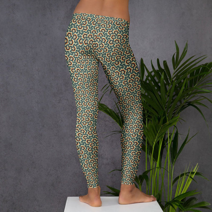 Leggings Geometric Pattern – Scales Mexicana Glow - symbolika