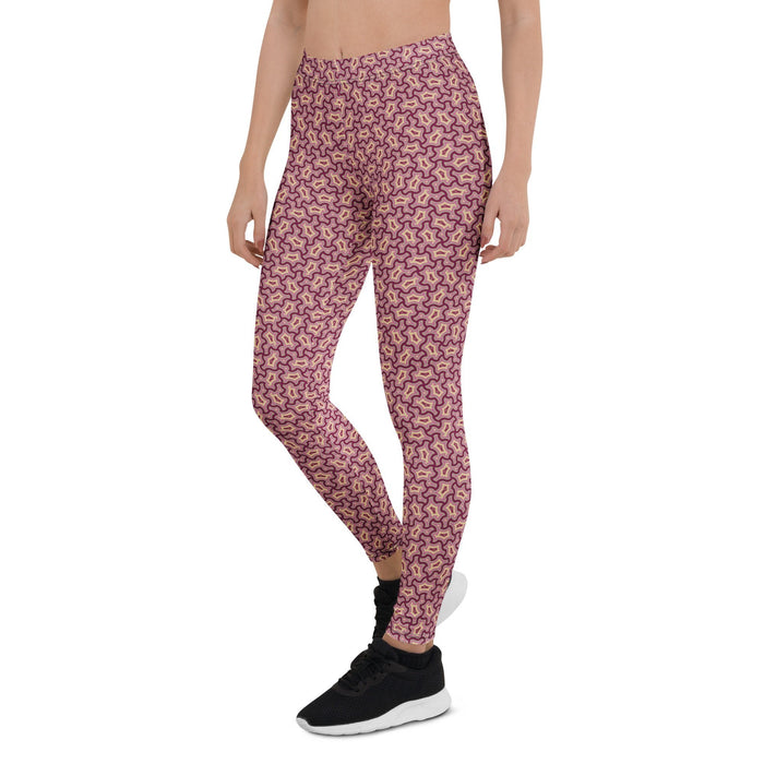 Leggings Geometric Pattern – Xolo Antique Pink - symbolika
