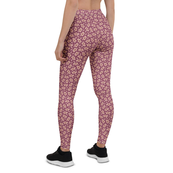 Leggings Geometric Pattern – Xolo Antique Pink - symbolika
