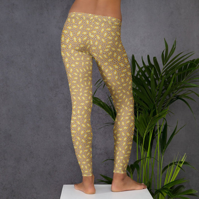 Leggings Geometric Pattern – Xolo Lemon Lime - symbolika