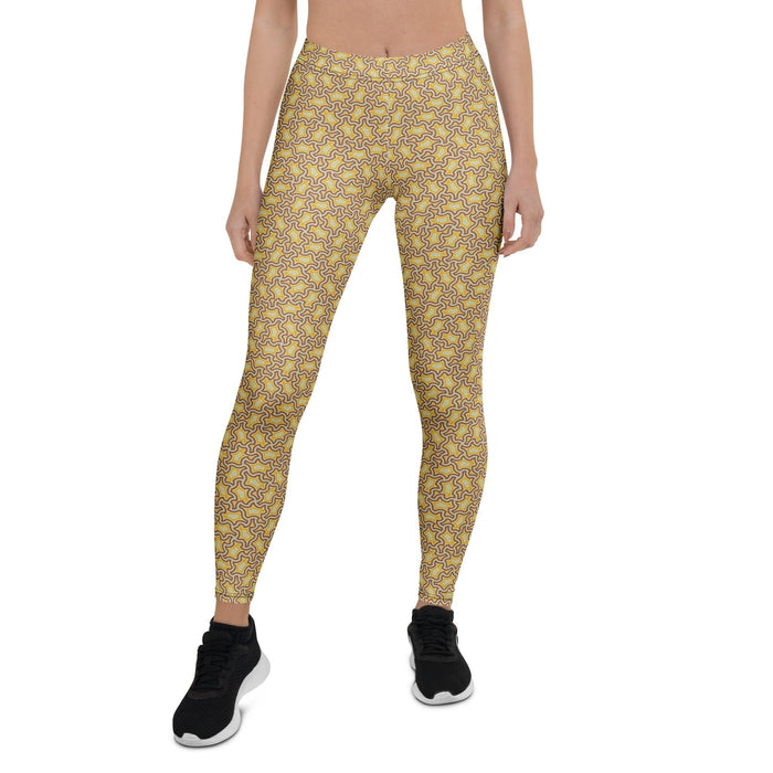 Leggings Geometric Pattern – Xolo Lemon Lime - symbolika