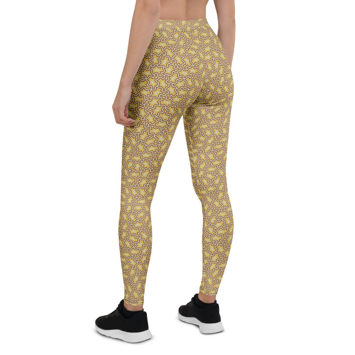 Leggings Geometric Pattern – Xolo Lemon Lime - symbolika