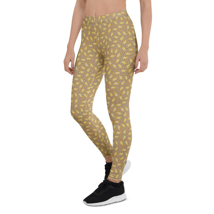 Leggings Geometric Pattern – Xolo Lemon Lime - symbolika