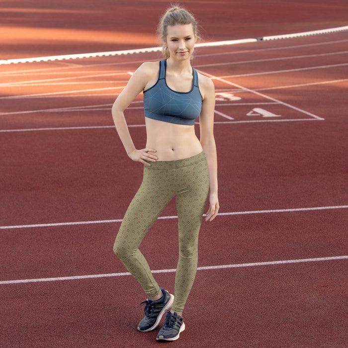 Leggings Geometric Pattern – Xolo Sand and Earth - symbolika