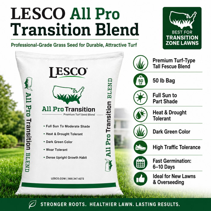 Lesco All Pro Transition Blend Grass Seed - 50 Lbs. - Seed World